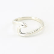 Silver Wave Ring Size