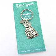 Handcrafted Pewter Owl Key Chain
