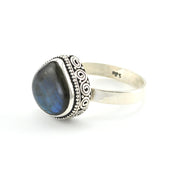 Silver Labradorite Ring
