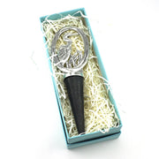 Handcrafted Pewter Heron Bottle Stopper