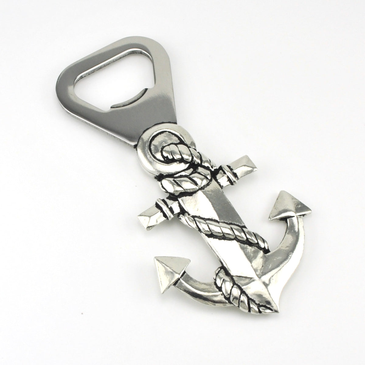 Handcrafted Pewter Anchor Bottle Opener