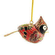 Cloisonné Cardinal Ornament