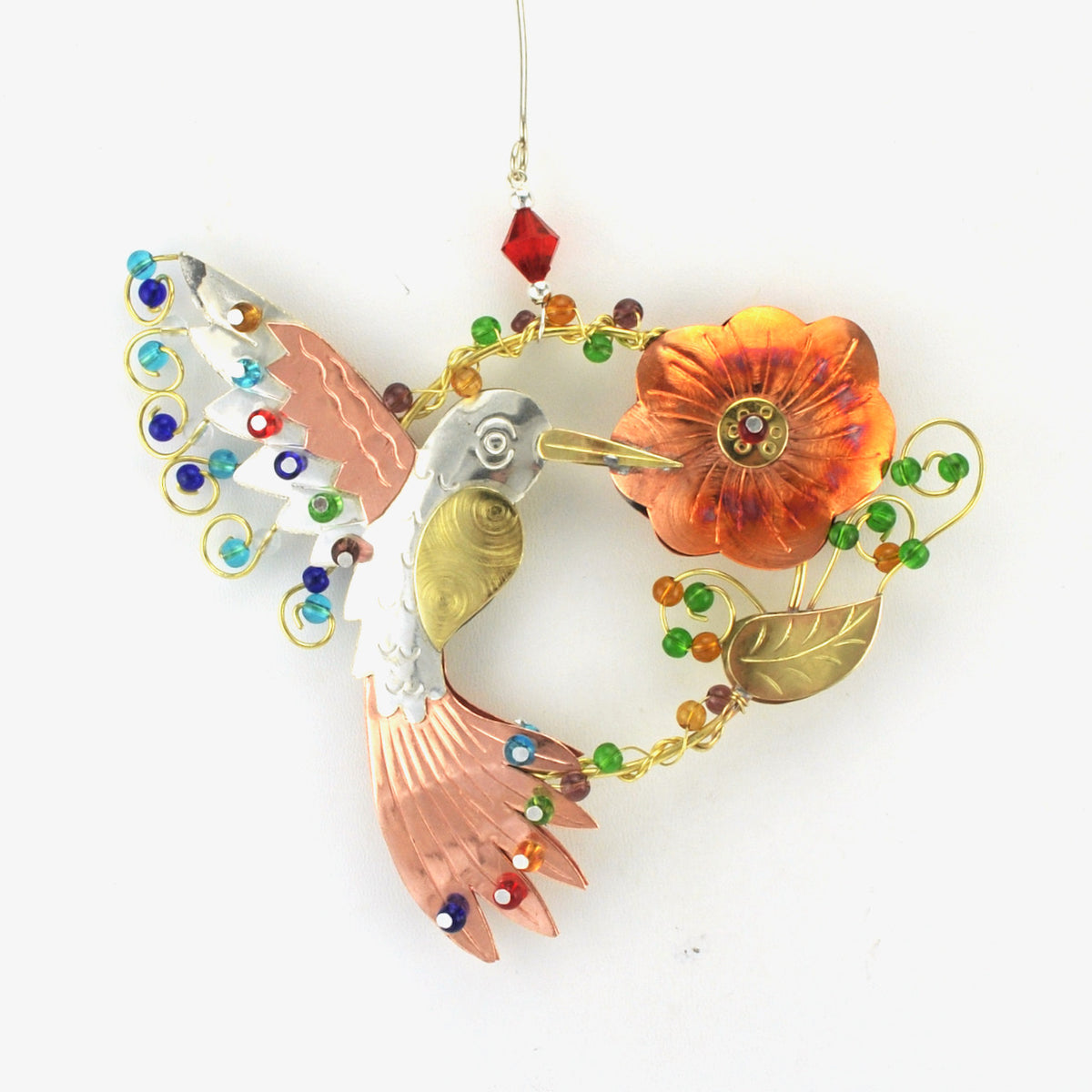 Ruby Hummingbird Ornament
