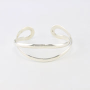 Alt View Silver Twist Cuff Bracelet